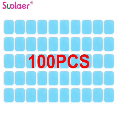 100PCS Gel Pads for EMS Abdominal ABS Trainer Weight Loss Hip Muscle Stimulator Exerciser Replacement Massager Gel Patch Hot - Sunny Side Store Sunny Side Store  6.09