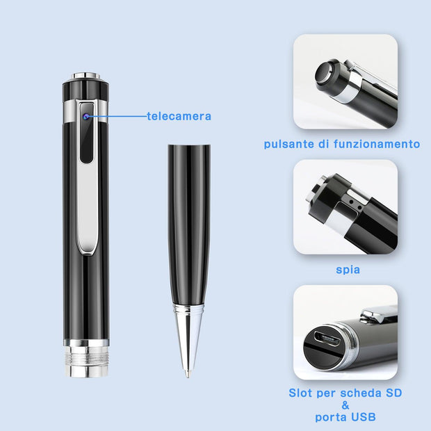 1080P HD Mini Camcorder Sports DV DVR Camcorder Hidden Camera Pen - Sunny Side Store