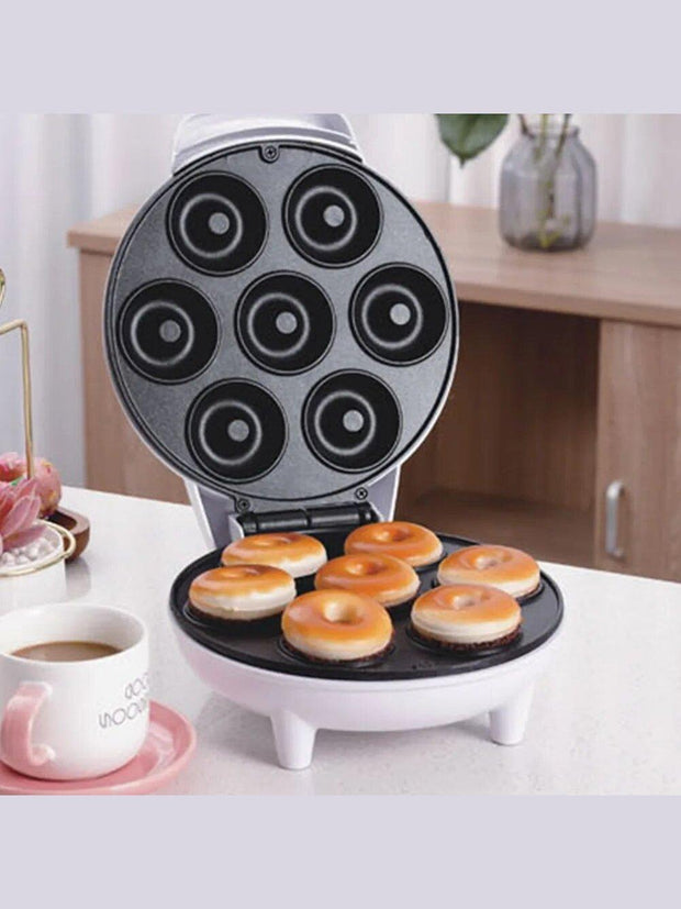 110/240V Electric Donut Machine 7-hole 1200W Waffles Cakes Maker Machine Non-stick Kitchen Appliance EU/US Plug Home Supplies - Sunny Side Store Sunny Side Store  25.33