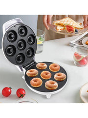 110/240V Electric Donut Machine 7-hole 1200W Waffles Cakes Maker Machine Non-stick Kitchen Appliance EU/US Plug Home Supplies - Sunny Side Store Sunny Side Store  25.33