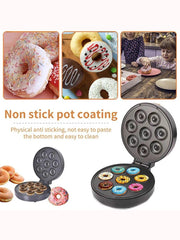 110V/220V Waffle Donuts Machine Non-stick 1400W Waffle Doughnut Maker Kitchen Appliance EU/US Plug for Breakfast - Sunny Side Store Sunny Side Store  28.05