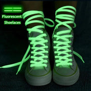 Luminous Shoelaces Athletic Sport Flat Canvas Shoe Laces Glow In The Dark Night Color Fluorescent Shoelace 80/100/120/140cm YG-1 - Sunny Side Store