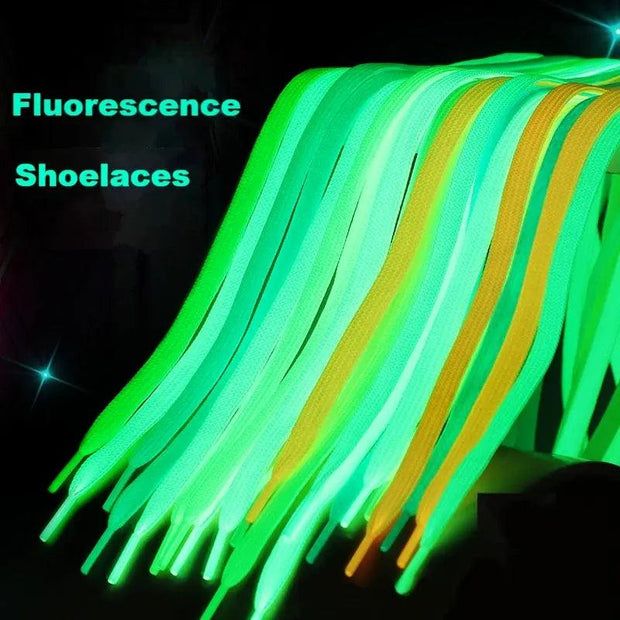 Luminous Shoelaces Athletic Sport Flat Canvas Shoe Laces Glow In The Dark Night Color Fluorescent Shoelace 80/100/120/140cm YG-1 - Sunny Side Store