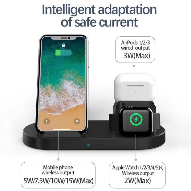 15W 3 In 1 Wireless Charger Stand for iPhone AirPods Pro Apple Watch - Sunny Side Store