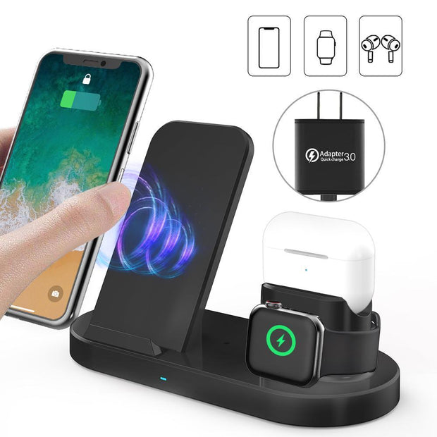 15W 3 In 1 Wireless Charger Stand for iPhone AirPods Pro Apple Watch - Sunny Side Store