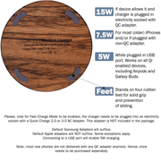 15W Fast Charge Zebra Wood Wireless Charger - Sunny Side Store