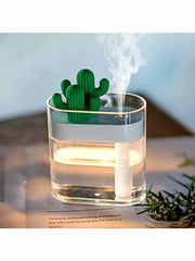 160ML Ultrasonic Air Humidifier Clear Cactus Color Light USB Essential Oil Diffuser Car Purifier Aroma Diffusor Anion Mist Maker - Sunny Side Store