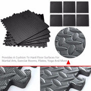 16/9PCS 30*30CM Top Gym Flooring Mats Puzzle Sport Mats Durable EVA Foam Interlocking Tile Fitness Room Workout Yoga Massage Pad - Sunny Side Store Sunny Side Store  12.95