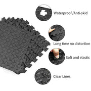 16/9PCS 30*30CM Top Gym Flooring Mats Puzzle Sport Mats Durable EVA Foam Interlocking Tile Fitness Room Workout Yoga Massage Pad - Sunny Side Store Sunny Side Store  12.95