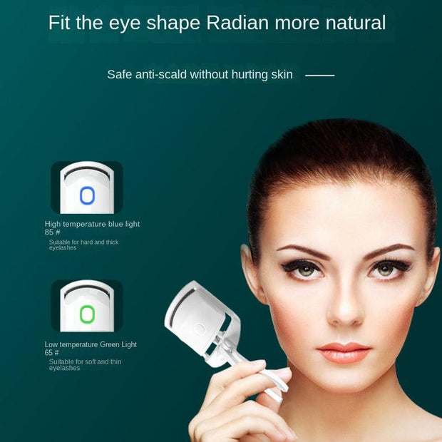 Eyelash Curler Portable Electric Heated Comb Eye Lash Long Lasting Eyelashes Curls Thermal Eyelash Curler Makeup Tools Heated Eyelash Curlers,Rechargeable Electric Eyelash Curler,Handheld Eyelash Heat - Sunny Side Store