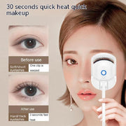 Eyelash Curler Portable Electric Heated Comb Eye Lash Long Lasting Eyelashes Curls Thermal Eyelash Curler Makeup Tools Heated Eyelash Curlers,Rechargeable Electric Eyelash Curler,Handheld Eyelash Heat - Sunny Side Store