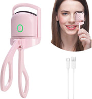 Eyelash Curler Portable Electric Heated Comb Eye Lash Long Lasting Eyelashes Curls Thermal Eyelash Curler Makeup Tools Heated Eyelash Curlers,Rechargeable Electric Eyelash Curler,Handheld Eyelash Heat - Sunny Side Store