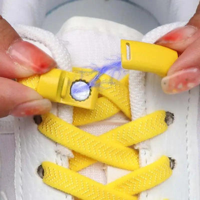 1Pair Magnetic Shoelaces Elastic Quick No Tie Shoe Laces Kids Adult Unisex Locking Shoelace Flat Sneaker Shoe Laces Strings - Sunny Side Store