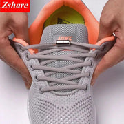 1Pair No tie Shoelaces Round Elastic Shoe Laces For Kids and Adult Sneakers Shoelace Quick Lazy Laces 21 Color Shoestrings - Sunny Side Store