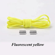 1Pair No tie Shoelaces Round Elastic Shoe Laces For Kids and Adult Sneakers Shoelace Quick Lazy Laces 21 Color Shoestrings - Sunny Side Store