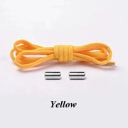 1Pair No tie Shoelaces Round Elastic Shoe Laces For Kids and Adult Sneakers Shoelace Quick Lazy Laces 21 Color Shoestrings - Sunny Side Store