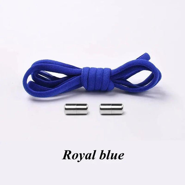 1Pair No tie Shoelaces Round Elastic Shoe Laces For Kids and Adult Sneakers Shoelace Quick Lazy Laces 21 Color Shoestrings - Sunny Side Store