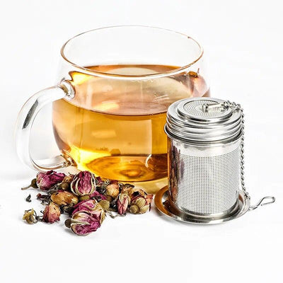 1PC Creative Stainless Steel Tea Infuser Strainer Leaf Spice Herbal Teapot Reusable Mesh Filter Home Kitchen Accessories - Sunny Side Store Sunny Side Store  3.66