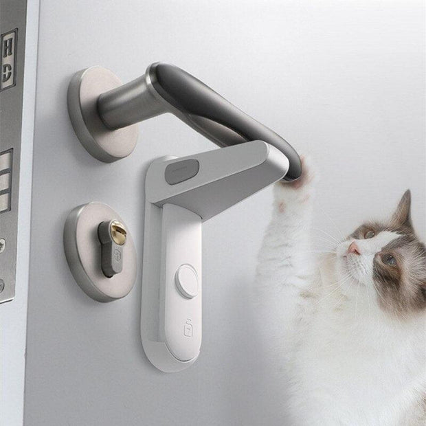 1pcs Child Safety Door Handle Lock Protection Baby Door Handle Lock Pet Room Door Handle Lock Easy Installation No Punching eprolo