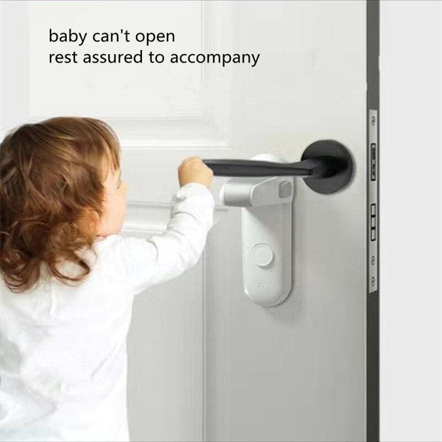 1pcs Child Safety Door Handle Lock Protection Baby Door Handle Lock Pet Room Door Handle Lock Easy Installation No Punching eprolo