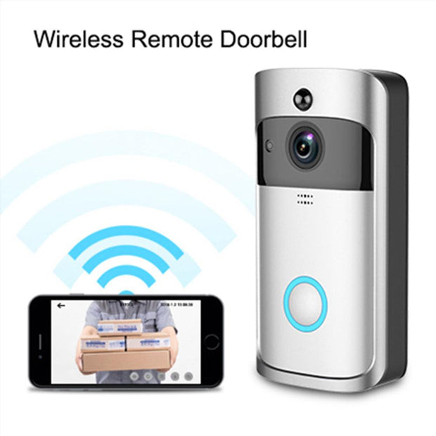 2.4 GHz Wi-Fi Smart Camera Doorbell With Memory Card Slot - Sunny Side Store