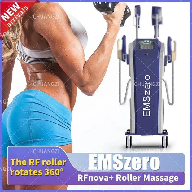 2 In 1 DLS-Emslim EMSzero Therapy Deep Cellulite Inner Ball Roller EMS Muscle Building 14 Tesla Body Slimming Machine - Sunny Side Store Sunny Side Store  2806.12