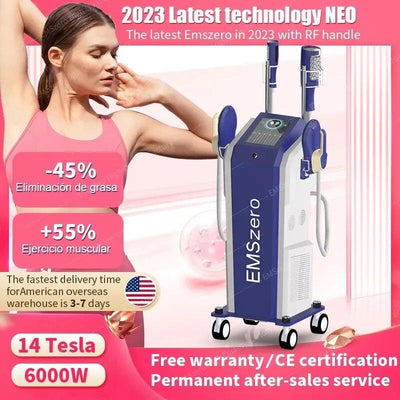 2 In 1 EMSzero Therapy Deep Cellulite Inner Rf Roller EMS Muscle Building 14 Tesla Body Slimming Machine - Sunny Side Store Sunny Side Store  2806.12