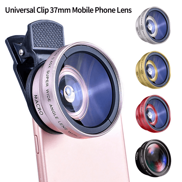 2 IN 1 Lens Universal Clip 37mm Mobile Phone Lens - Sunny Side Store