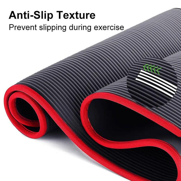 200CM Extra Hemming Sport 15cm Thick NRB Non-Slip Shock Silent Yoga Mats For Fitness Pilates Gym Home Workout 10cm Tasteless Pad - Sunny Side Store Sunny Side Store  17.66