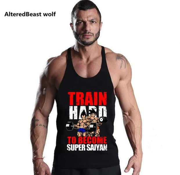 2021 Men Tank Tops TO BECOME SUPER Cotton Summer bodybuilding Sleeveless Vest fitness men undershirt Brand  Tank Tops for men - Sunny Side Store Sunny Side Store  12.69