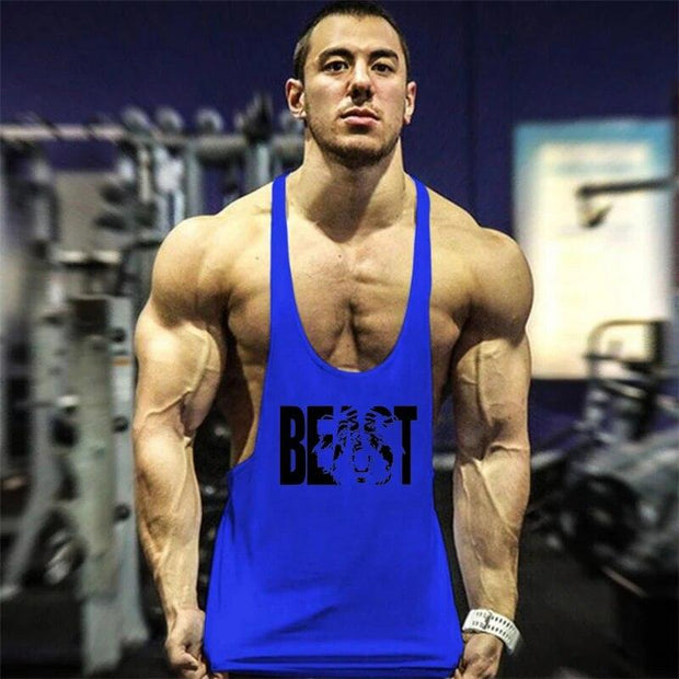 2022 Cotton Gyms Tank Tops Men Sleeveless Tanktops For Boys Bodybuilding Clothing Undershirt Fitness Stringer Vest - Sunny Side Store Sunny Side Store  6.82