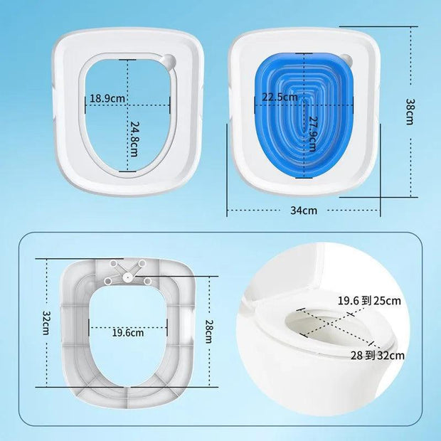 2022 Upgrade Cat Toilet Trainer Reusable Training Toilet for Cats Plastic Training Set Cat Litter Box Mat Toilet Pet Accessaries - Sunny Side Store Sunny Side Store  13.46