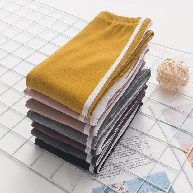 2023 Fall/Winter Girl Pants Pure Color Side Stripe Sports Leggings for Kid Girls Sweatpants Kids Leggings Sport Trousers Outwear - Sunny Side Store Sunny Side Store  9.75