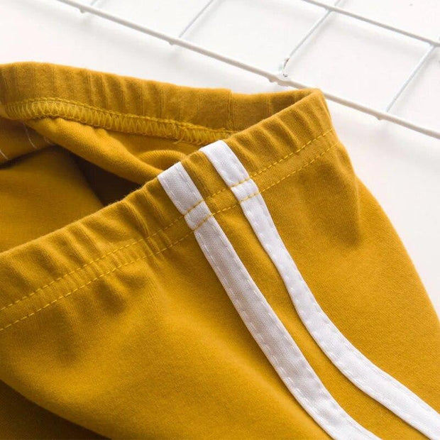 2023 Fall/Winter Girl Pants Pure Color Side Stripe Sports Leggings for Kid Girls Sweatpants Kids Leggings Sport Trousers Outwear - Sunny Side Store Sunny Side Store  9.75