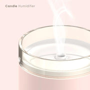 280ML Air Humidifier LED Candle Ultrasonic Cool Mist Essential Oil Diffuser USB Aroma Lamp Car Purifier Fogger Mist Maker - Sunny Side Store