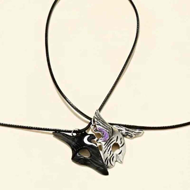 2Pcs Friendship Kindred Eternal Hunter Pendant Necklace Meaningful Jewelry Chain Puzzle Couples Necklace Valentine's Gift - Sunny Side Store Sunny Side Store  0.90