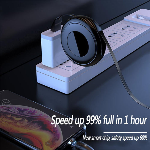 3 In 1 USB Cable Unilateral Expansion Magnetic USB Cable Magnetic Fast Charging With LED Indicator For Huawei Samsung Xiaomi - Sunny Side Store