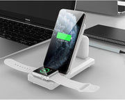 3-in-1 Wireless Charger Vertical Folding Wireless Charger 15W Fast Charge 3-in-1 Wireless Charger eprolo