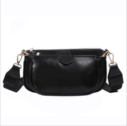 3 Pieces Female Bags Solid Color Multipurpose Crossbody Bag Shoulder Bag for Women - Sunny Side Store