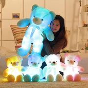 32-50cm Luminous Creative Light Up LED Teddy Bear Stuffed Animals Plush Toy Colorful Glowing Teddy Bear Christmas Gift for Kid - Sunny Side Store Sunny Side Store  8.32