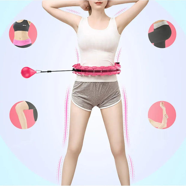 32/20/24/28 Section Adjustable Sport Hoops Abdominal Waist Exercise Detachable Hoola Massage Fitness Hoop Training Weight Loss - Sunny Side Store Sunny Side Store  14.42