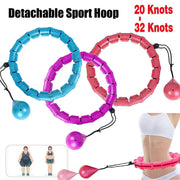 32/24/28 Section Adjustable Sport Hoops Abdominal Waist Exercise Detachable Hoola Massage Fitness Hoop Training Weight Loss Gym - Sunny Side Store Sunny Side Store  14.42