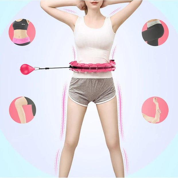 32/24/28 Section Adjustable Sport Hoops Abdominal Waist Exercise Detachable Hoola Massage Fitness Hoop Training Weight Loss Gym - Sunny Side Store Sunny Side Store  14.42