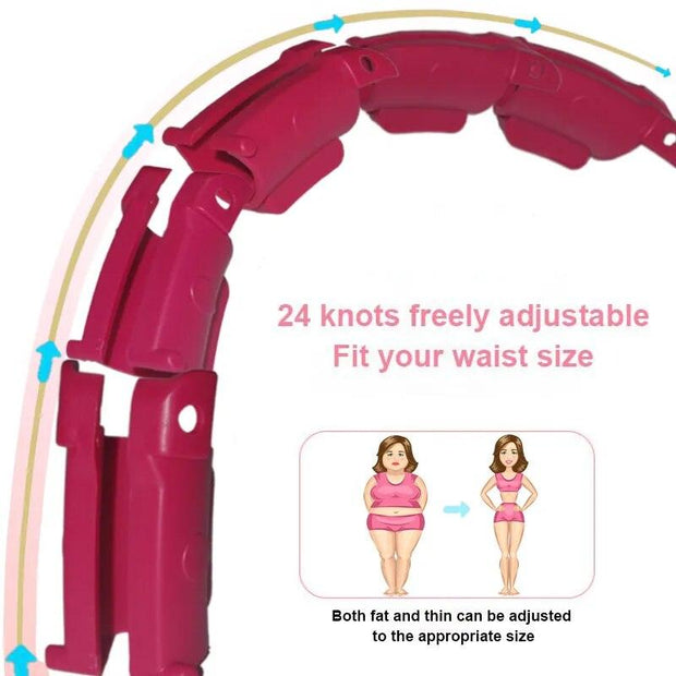 32/24/28 Section Adjustable Sport Hoops Abdominal Waist Exercise Detachable Hoola Massage Fitness Hoop Training Weight Loss Gym - Sunny Side Store Sunny Side Store  14.42