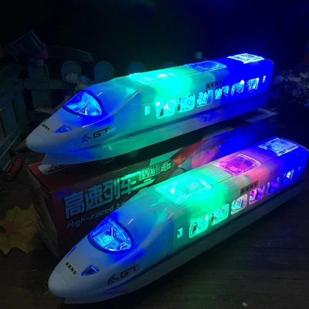 32cm Plastic CRH Train Toys Model Electric Flash Light Sound Toys Trains Model Universal Express Train Toys for Kids Gifts - Sunny Side Store Sunny Side Store  10.99