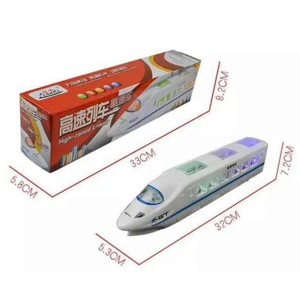 32cm Plastic CRH Train Toys Model Electric Flash Light Sound Toys Trains Model Universal Express Train Toys for Kids Gifts - Sunny Side Store Sunny Side Store  10.99