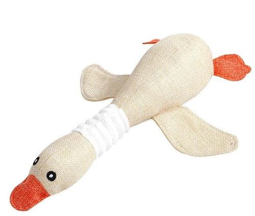 33CM Cloth Pet Dog Chewing Sound Toy Cartoon Goose - Sunny Side Store