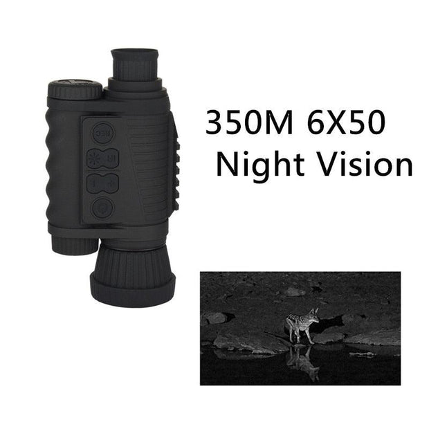 350 MRange Handheld HD 6X50 Infrared Digital Night Vision Device Tactical IR Night Monocular For Outdoor Hunting Observation - Sunny Side Store