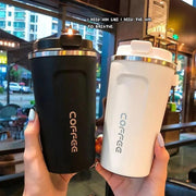 350ml/500ml Stainless Steel Coffee Cup Travel Thermal Mug Leak-Proof Thermos Bottle Tea Coffee Mug Vacuum Flask Insulated Cups - Sunny Side Store Sunny Side Store  6.42