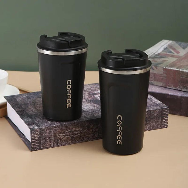 350ml/500ml Stainless Steel Coffee Cup Travel Thermal Mug Leak-Proof Thermos Bottle Tea Coffee Mug Vacuum Flask Insulated Cups - Sunny Side Store Sunny Side Store  6.42